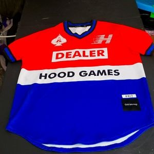 Hudson shirt red,blue and white